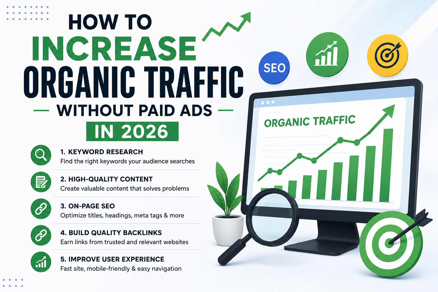 Increase Organic Traffic Without Paid Ads